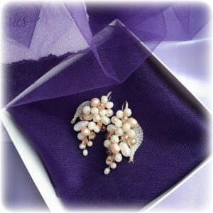 серьги из речного жемчуга