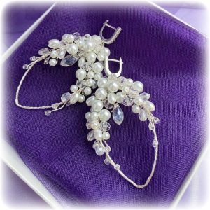 серьги овальные из проволоки